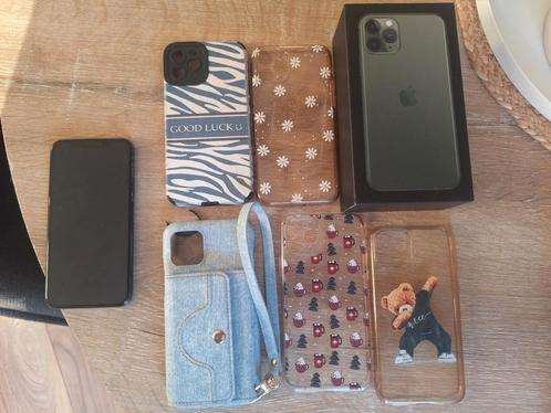 Iphone 11 pro 256GB in mooie staat met doos en 6 hoesjes, Telecommunicatie, Mobiele telefoons | Apple iPhone, Zo goed als nieuw