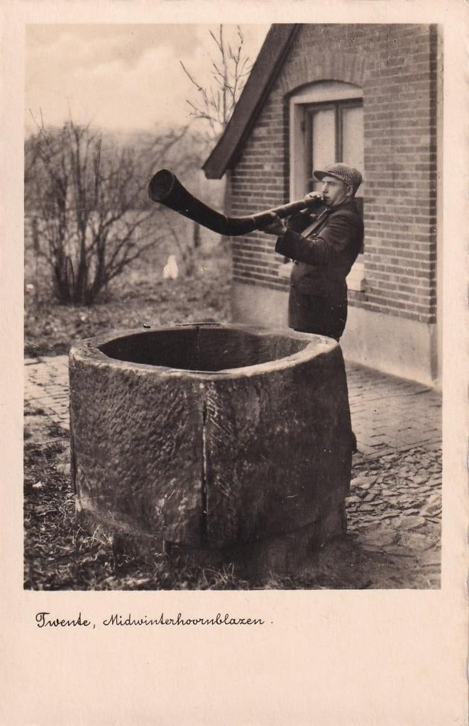 Twente, Midwinterhoorn, 1938., Verzamelen, Verzenden, 1920 tot 1940, Gelopen, Overijssel