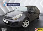 Kia Rio 1.2 CVVT Comf. Pack Airco Navi Lmv BT Nap, Euro 5, Gebruikt, Zwart, 4 cilinders