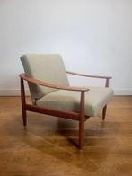 Vintage fauteuil in teak van Carl Straub, 1960, Ophalen, Hout, Gebruikt, 75 tot 100 cm