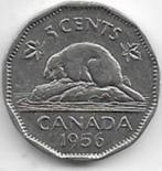5  cent  1956  Canada. km. 50 a, Postzegels en Munten, Munten | Amerika, Ophalen of Verzenden, Losse munt, Noord-Amerika