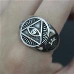 Alziend oog ring Ø 19,8 mm, Sieraden, Tassen en Uiterlijk, 19 tot 20, Heer, Nieuw, Zilver