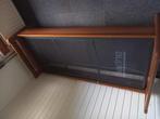 Houten Bedframe met Lattenbodem en matras., Ophalen, 90 cm, Eenpersoons, Bruin