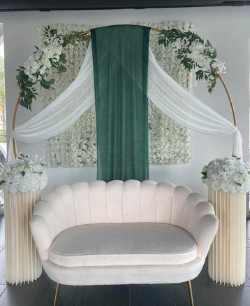 TE HUUR: Nikkah bruidsbank bruidsdecor Henna decor backdrop beschikbaar voor biedingen