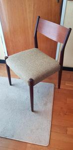 vintage Fristho opnieuw gestoffeerde stoel, Gebruikt, Vintage, Ophalen of Verzenden, Hout