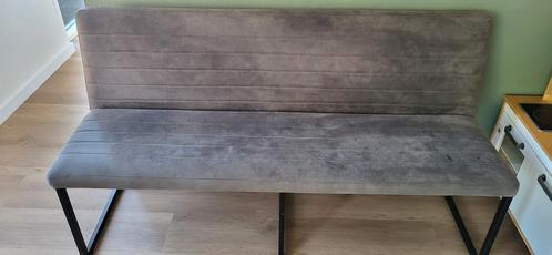Bankje voor bij eettafel taupe, Huis en Inrichting, Banken | Bankstellen, Gebruikt, Tweepersoons, 150 tot 200 cm, 75 tot 100 cm