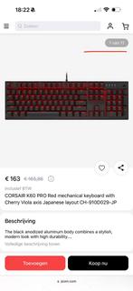 Gaming toetsenbord+gaming muis+ muismat, Computers en Software, Toetsenborden, Ophalen of Verzenden, Zo goed als nieuw