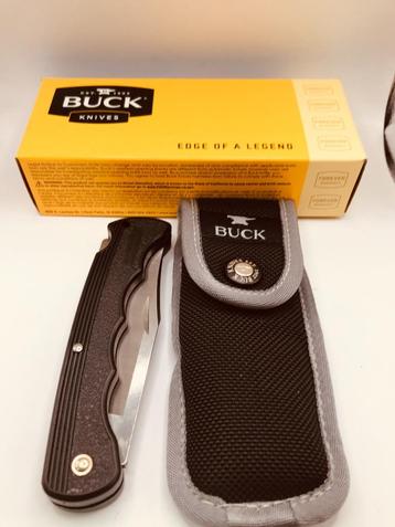 Vintage Buck 426 1996 Bucklite Black Finger grooves Folding  beschikbaar voor biedingen