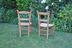Rieten stoeltjes, Huis en Inrichting, Ophalen, Riet of Rotan, Twee, Bruin
