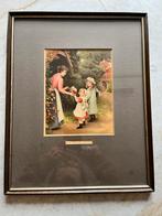 Oude prent - Flowers for Teacher, Antiek en Kunst, Kunst | Etsen en Gravures, Ophalen