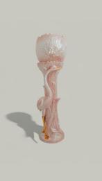 Vintage plantenzuil met bloempot Bassano Italy roze, Ophalen of Verzenden