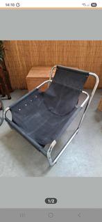 Leuke unieke design vintage opknap stoel, Ophalen of Verzenden, Gebruikt, Stof, Eén