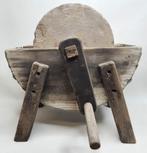 Omstreeks 1900-1950 Slijpsteen voor Messen KLEIN Tafel Model, Ophalen of Verzenden