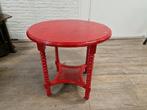 Rood houten tafeltje, Zo goed als nieuw, Hout, Ophalen