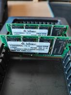 2x 256MB DDR 133MHz Laptop Geheugen, Computers en Software, RAM geheugen, Ophalen of Verzenden, DDR, Laptop, Gebruikt