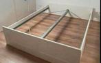 Bed 160x200, Huis en Inrichting, Ophalen, Wit, Tweepersoons, Zo goed als nieuw