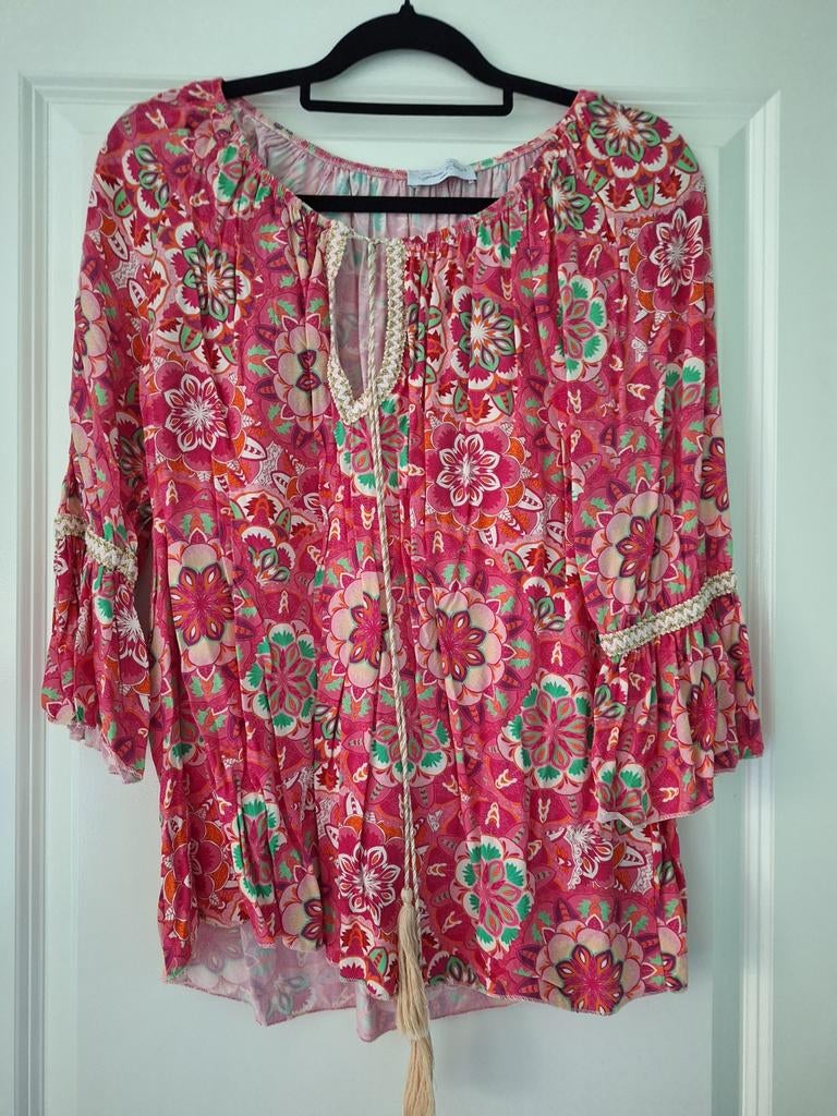 Gemma Ricceri Tuniek - Mooie print!, Maat 42/44 (L), Ophalen of Verzenden, Zo goed als nieuw, Roze