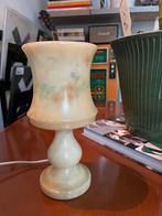 Vintage Albasten Tafellamp Retro Stijl, Huis en Inrichting, Lampen | Tafellampen, Ophalen of Verzenden, Gebruikt, Overige materialen