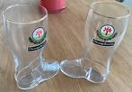 2 oude  bierlaarsjes oranjeboom bier rechts en linkse tekst, Ophalen of Verzenden, Gebruikt, Glas of Glazen, Heineken