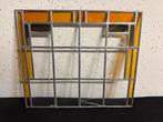 Antiek Art Deco Glas in Lood Raam, Ophalen of Verzenden