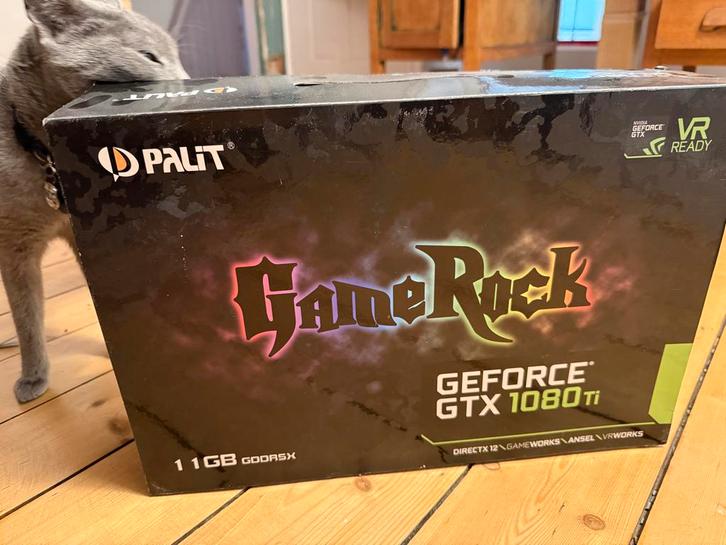 Palit GeForce GTX 1080 Ti GameRock 11GB, Computers en Software, Videokaarten, Gebruikt, Nvidia, PCI-Express 3.0, GDDR5, HDMI, Ophalen of Verzenden