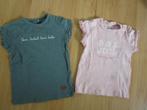 Prenatal - roze + groen shirt maat 74, Kinderen en Baby's, Babykleding | Maat 74, Meisje, Ophalen of Verzenden, Zo goed als nieuw