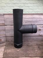 T-stuk enkelwandige kachelpijp RVS 125 mm, Huis en Inrichting, Kachels, Ophalen, Gebruikt, Houtkachel, Vrijstaand
