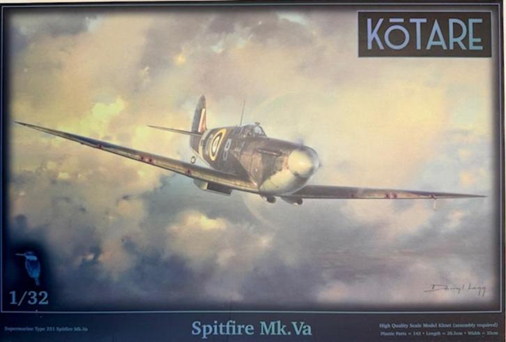 Coelianmodels, Kotare, 32002, Spitfire Mk.Va, 1/32, € 129,99, Hobby en Vrije tijd, Modelbouw | Vliegtuigen en Helikopters, Nieuw