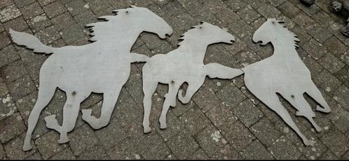 Paarden in galop; bijzonder mooie muurplaat, Dieren en Toebehoren, Paarden en Pony's | Overige Paardenspullen, Zo goed als nieuw