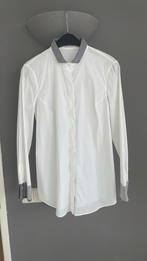 Brunello Cucinelli witte katienen blouse mt M, Ophalen of Verzenden, Zo goed als nieuw, Maat 38/40 (M), Grijs