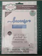 Craft die and stamp set by sue Wilson, Ophalen of Verzenden, Nieuw