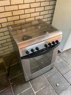 Indesit gasfornuis met elektrische oven, 4 kookzones, Vrijstaand, Gebruikt, Ophalen of Verzenden