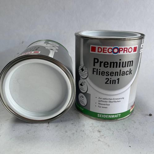 DecoPro Premium Tegelverf Verf Wit Waterbestendig 750ml, Doe-het-zelf en Verbouw, Verf, Beits en Lak, Nieuw, Verf, Minder dan 5 liter