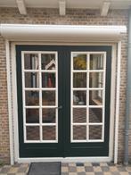 Openslaande Tuindeuren met Glas, Doe-het-zelf en Verbouw, Deuren en Horren, Ophalen, Gebruikt, 120 cm of meer, Buitendeur