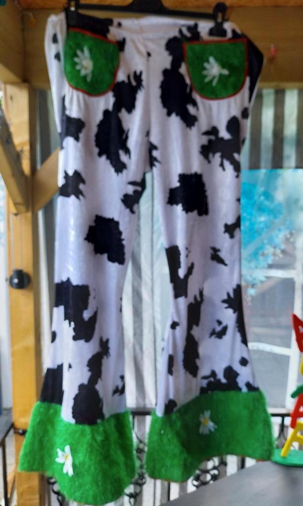 Koeienprint broek maat 44, Kleding | Dames, Carnavalskleding en Feestkleding, Nieuw, Carnaval, Maat 42/44 (L), Ophalen of Verzenden