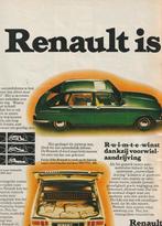 retro reclame 1972 Renault 16 auto is ruimte winst, Verzenden, Overige typen