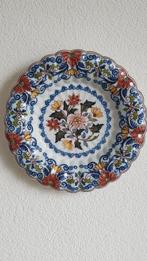 Wandbord geplooid Makkum tichelaar Delfts Diameter 26 cm, Ophalen of Verzenden