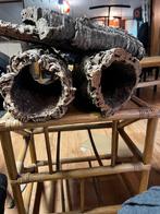 4 stukken Boomschors kurk voor decoratie vijver of terrarium, Ophalen of Verzenden, Zo goed als nieuw
