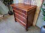Antieke mahoniehouten ladenkast, commode wandtafel, Ophalen of Verzenden, Zo goed als nieuw, 25 tot 50 cm, Minder dan 100 cm