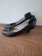 Zwart leren Bronx pumps hakken maat 41, Ophalen of Verzenden
