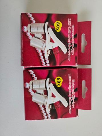 Microscoop voor Mobiele Telefoon (2 stuks) - 60x Vergroting beschikbaar voor biedingen