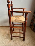 Antieke houten kinderstoel met rieten zitting, Ophalen of Verzenden