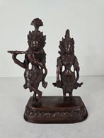 Beeld Krishna en Rukmini, brons, India, begin 20e eeuw, Ophalen of Verzenden
