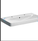Nieuw Geberit Smyle Square wastafel 90 cm met 2 kraangaten, Doe-het-zelf en Verbouw, Ophalen, Nieuw, Wastafel