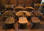 Leuke houten cafe stoelen, Huis en Inrichting, Stoelen, Ophalen, Bruin, Hout, Vijf, Zes of meer stoelen