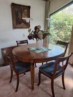 19e eeuwse wortelnoten tafel, uitschuifbaar, Ophalen