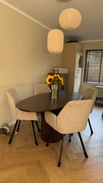 Ovale eettafel 180x90, Huis en Inrichting, Tafels | Eettafels, Ophalen, Japandi, 50 tot 100 cm, Zo goed als nieuw