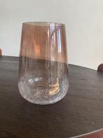 Vaas van glas, Huis en Inrichting, Woonaccessoires | Vazen, Minder dan 50 cm, Glas, Zo goed als nieuw, Ophalen