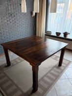 Eettafel koloniaal (zonder stoelen), Ophalen, Gebruikt, Koloniaal, Vierkant