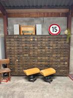 Unieke krukjes, vintage gymbok, verrijdbaar, wendbaar, Ophalen of Verzenden